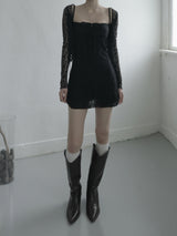 Plume Jacquard Sleeveless One Piece