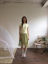 Hayes Bloom Frill Skirt (2color)