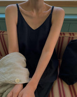 linen sleeveless (black)