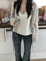 cable cardigan (2 colors)