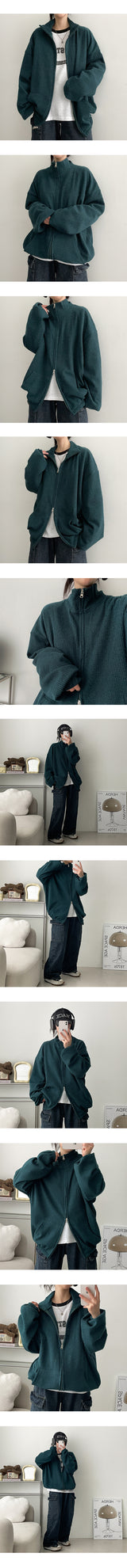 Brick coloration raglan long-sleeved shirt