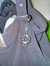 Curved pierce keychain
