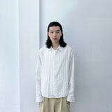 Sheer Stripe Relaxed Shirt
