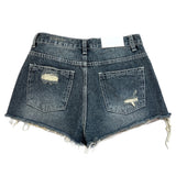 Ash & Ocean Damage Washing Denim Shorts (2 colors)