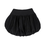 Flower-filled balloon skirt (BLACK)