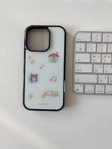 ラブキャットフォンケース (white)