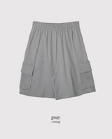 MT Bermuda Cargo Wide Sweat Shorts (3color)