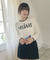 ロゴブークレラウンドニット