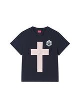 CROSS TEE NAVY