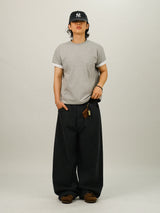 HA ロールアップ レイヤード マッスルフィット ハーフスリーブ Tシャツ