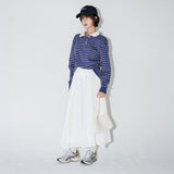 SOFT FLARE LONG SKIRT (White)