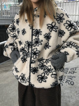 カートゥーンフラワー ポグルフードジップアップ(3c)