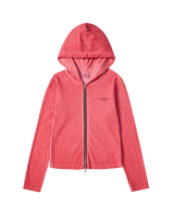 26SS WOMAN ウォッシュドリップフーディージップアップ
