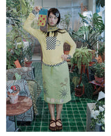 【即日発送】UnsocialNight original design autumn and winter Ollie frog oliwa co-branded イラストプリントスウェットシャツセット for women