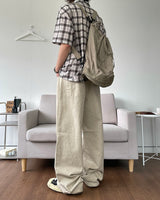 ベーシックコットンワイドパンツ