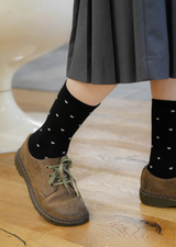 [3PACK] 1507 UNISEX  HEART DOT BASIC SOCKS - color pack