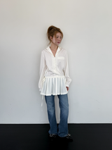 pleats mini dress