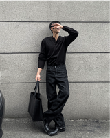 cosyharu henly-neck boonddo long-sleevd shirt