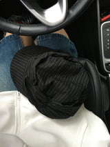 Rodi Pinstripe Shirred Cap (1c)