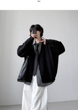 Art V-neck Balloon Cardigan