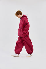 WORK STRETCH 3L SUPER WIDE JOGGER PANTS HOT PINK