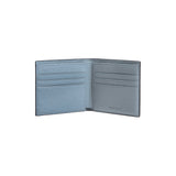 Crispe Bi-fold 6CC Wallet_Navy, Sky blue