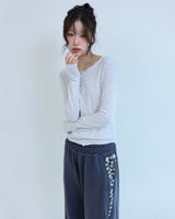 ステッチTシャツ - オートミールホワイト