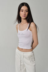 Be clear sleeveless, White