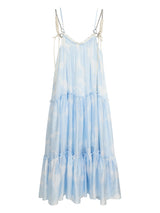 Sky Cloud Cancan Sleeveless Long One Piece