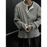 [S/S] ウォーマーヘンリーネックワッフルスリーブレス(4color)