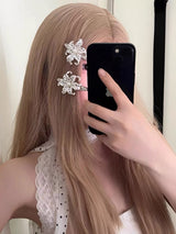 Mini star dot flower hair-pin(1pcs)