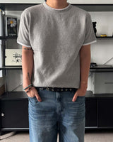 VIレイヤード ワッフル クロップ ショートスリーブ