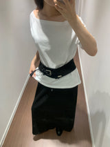 Moro オフショルダーTシャツ  (4color)