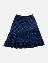 Lily Dot Unbalanced Denim Skirt (2c)