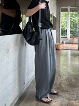 Maison two tuck banding slacks