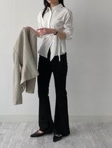 Blossom Square Neck Tweed Short Jacket