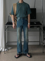 Awesome Sand Semi Bootcut Denim Pants (7color)
