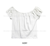 Kyupi banding puff two-way short-sleeved