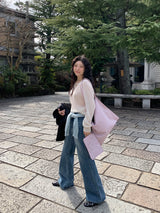 [MADE] Rules Button Henley Neck Knit