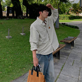 OVER FIT POCKET PATCH WORK SHIRT