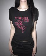 cowgirl tee (3colors)