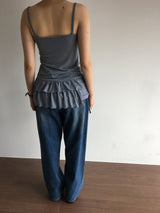 [SET]Vibe Nashi + Frill Wrap Skirt (3color)