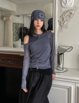 ニロカットシースルーレイヤードセット - long sleeve, sleeveless