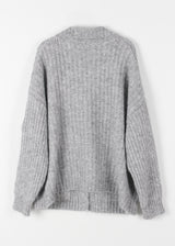 HIGH NECK HALF CARDIGAN