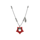 gleaming little star berry necklace [red]