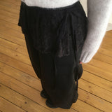 Shano fur Layered Mini Skirt Belt