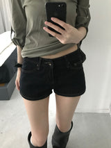 テイルデニムショートパンツ (one color)
