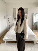 All day semi wide slacks(3color)
