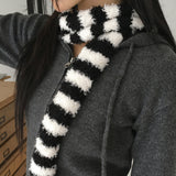Siwool Vintage Angora Stripe Scarf Scarf