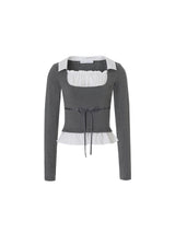 Claire top (Charcoal)